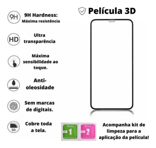 iPhone Capinha Capa Case + Película Kit Anti Shock Todosx-16