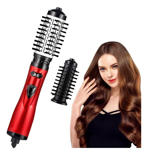 Escova Rotativa 2 Em 1 Profissional Alisadora Cabelo
