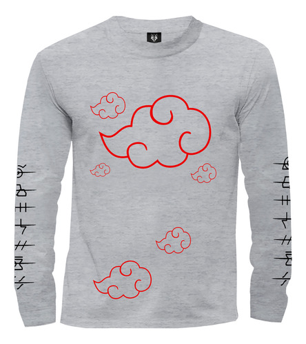Camiseta Camibuzo Anime Naruto Akatsuki Nubes