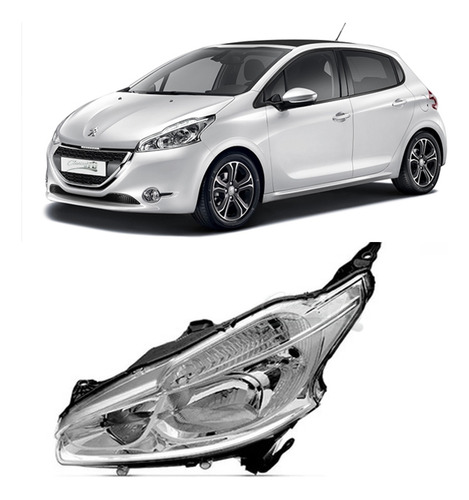 Optica Peugeot 208 - 2014 2015 2016 Original Valeo Izq