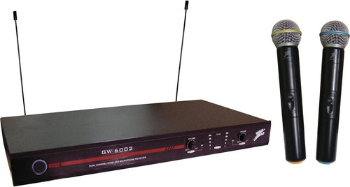 Micrófono Studio Z Inalambrico Doble Uhf Gw-600