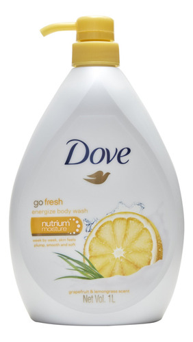 Dove Go Fresh Energize Body Wash, Aroma A Pomelo Y Citronel.