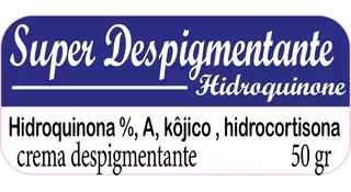 Despigmentante , Aclarante Hidroquinona + Acido Kojico 50 G