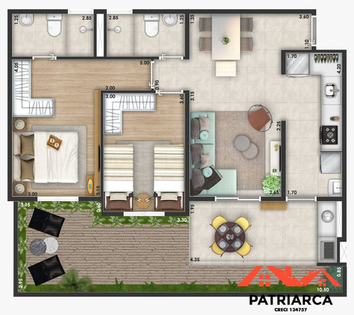 Imagem 15 de 15 de Apartamento Santa Margarida 73,66 E 84,35m² Morumbi Paulínia - 02 - Stamargari