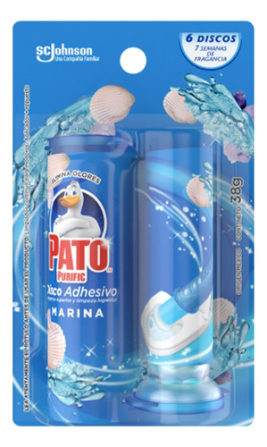 Pato Purific Aparato Limpiador Gel Disco Inodoro Marina 36cc