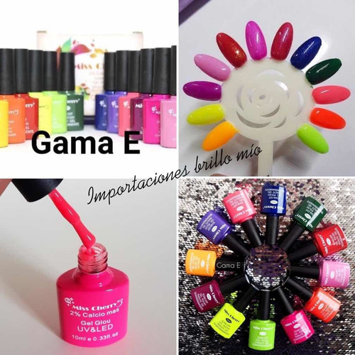 Imagen 1 de 9 de Gel Uv/led Miss Cherry Gama E 10ml Gel Semipermanente C/12pz
