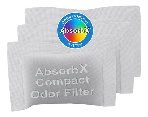 Itouchless Absorbx - Paquete De 3 Filtros De Olor Compactos 