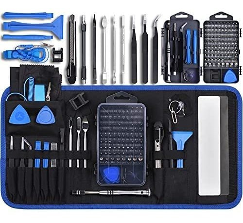 Kit D/herramientas Unamela P/reparar Electronicos/139ps/azul