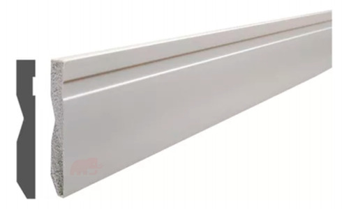 Zocalo Eps Poliestireno Liso Blanco Xm-72 70x13 Metro Lineal