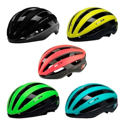 Capacete Ciclismo Mtb Speed High One Wind Aero Cor Verde Neon Tamanho M