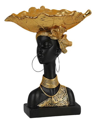 Estatua De Cabeza De Mujer Africana Nórdica, Porche,