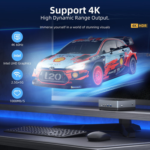Mini Pc Intel N5095a Quad-core (beat N5105) De Hasta 2.9 Ghz