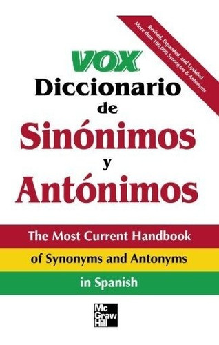 Book : Vox Diccionario De Sinonimos Y Antonimos - Vox