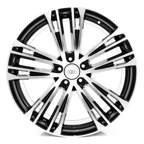 Rodas 20 Audi Sport 5x112 Q5 Q7 Sq5 Sq7 A6 A7 Cor Preto Com Diamantado