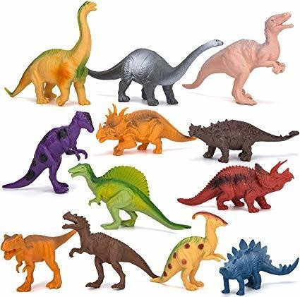 Kimicare Dinosaurio Figura Juguetes, 7 Pulgadas De Plástico 