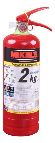 Extintor De Emergencia 2kg Recarbable Mikels