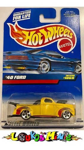 Hot Wheels '40 Ford Pickup 1999 First Editions #1069 Amarelo