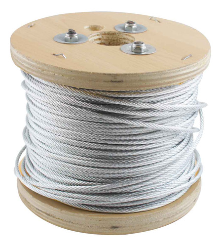  Cable De Acero Galvanizado 7x7 1/4  Rollo 500m Weston 