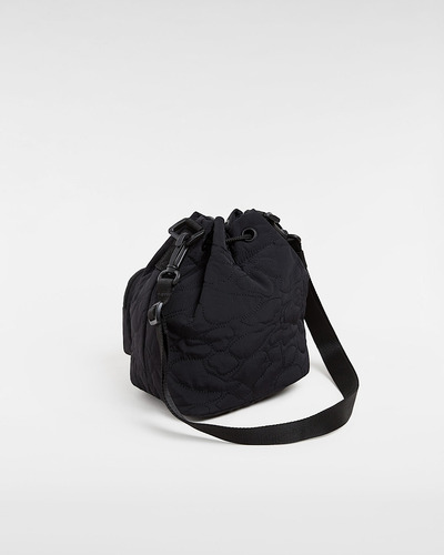 Bolso Bandolera Vans Abd Bucket Negra Negro Lisa Níquel Negro