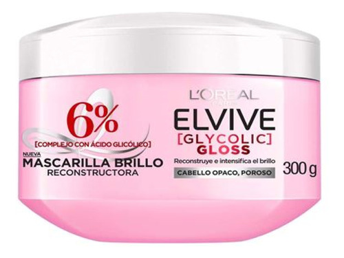 Mascarilla Elvive Glycolic Gloss 300 Ml