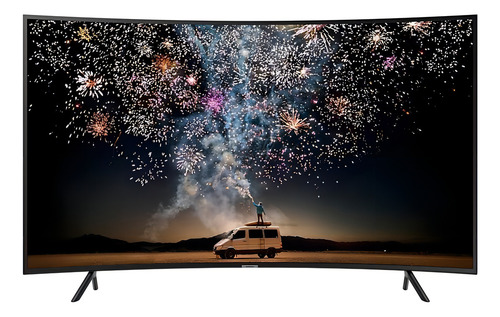 Smart TV de 49" Samsung Series 7 UN49RU7300 com tela LED 4K - preto