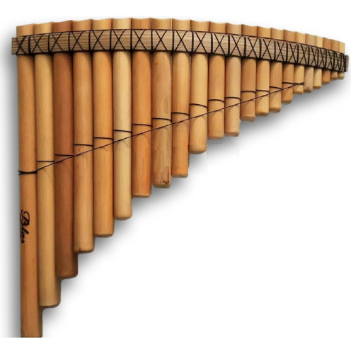 Flauta Pan 22 Tubos Bambú Afinación 440 Semipro