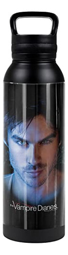 El Vampire Diaries Official Damon 24 Oz Aislante De 51bt7