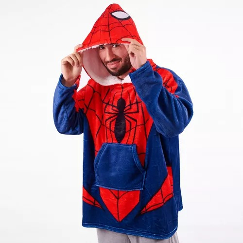 Pijama Maxi Buzo Piñata Disney Talle Unico Spiderman Unisex