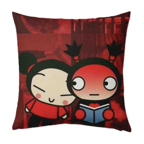 Cojin Decorativo 40x40cm Almohada Pucca Y Garu 