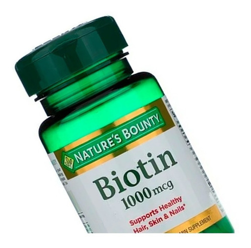 Nature's Bounty Biotine 1000 Mcg X 100 Tabs Apta Diabeticos Sabor Neutro