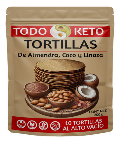 Tortillas De Almendra Keto Low Carb