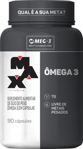 Omega 3 - 90 Capsulas - Max Titanium 