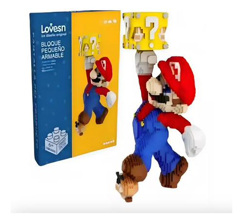 Super Mario Wonder Go Mini Bloques Armables Figura 3d