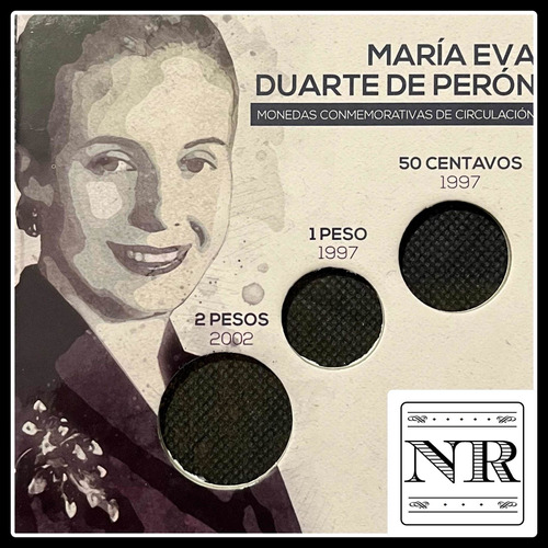 Argentina - Monedas Eva Perón - Apna - Blister - Vacío