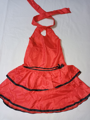 Disfraz Infantil Niña  Vestido Baile, Tango Talle 6