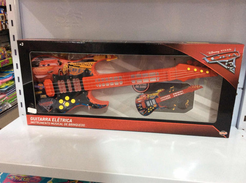 Cars 3 Guitarra Elétrica Instrumento Musical De Brinquedo