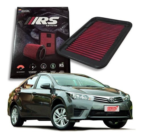 Filtro Ar Esportivo Inbox Rs Corolla Gli 1.8 16v Vvt-i 2016