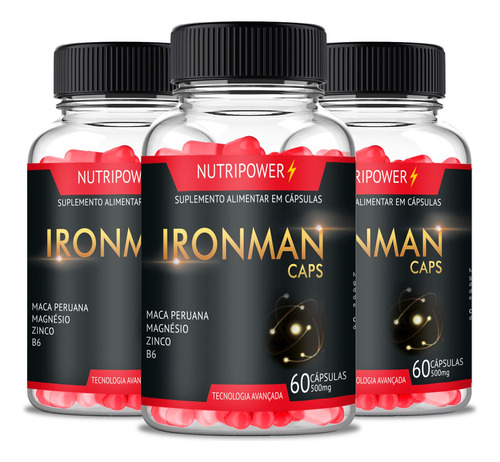  Ironman Caps Original _ 3 Pote Envio Já