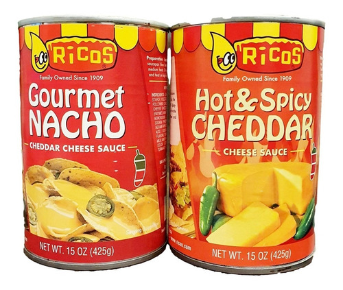 2pz Cheese Sauce Gourmet Nacho Y Hot&spicy Cheddar
