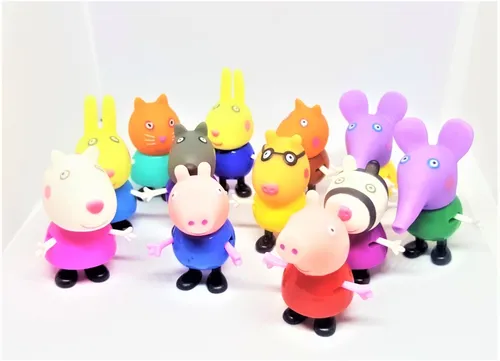 Casa Da Peppa Pig + 17 Bonecos De Amigos E Família 194-2