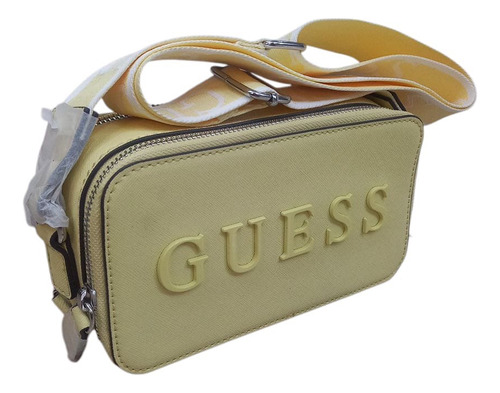 Bolsa Crosbody Guess Original Mod:sf961470 Med:20x11x7 Cm Butter Lisa Níquel Butter