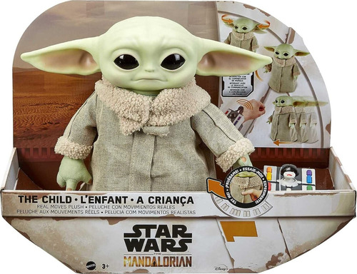 Muñeco Star Wars Mandalorian Baby Yoda Movimiento Y Sonido