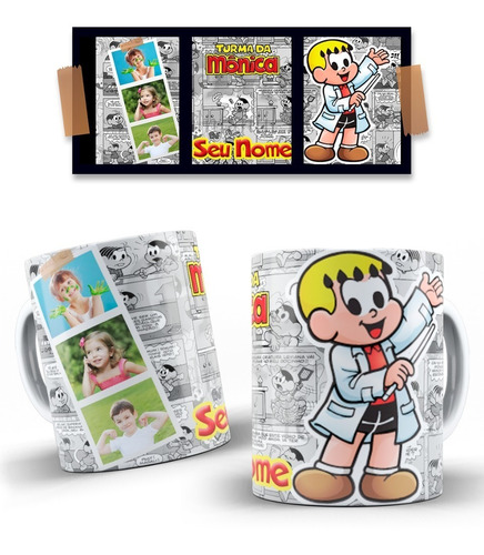 Imagem 3 de 10 de Canecas Personalizadas Turma Da Monica !!!!