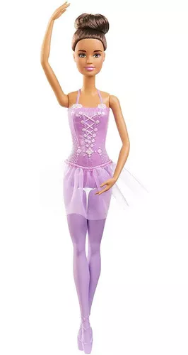 Boneca Barbie Eu Quero Ser Bailarina Morena Da Mattel Gjl58