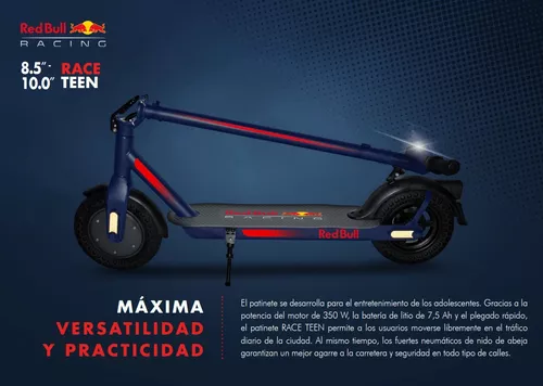 Patinete Eléctrico Red Bull Race Teen de 8,5