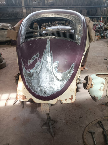 Vw Fusca Oval Em Construção Todo Feito Em Lata Ano 67 No Doc