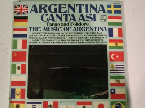 Lp Argentina Canta Así Tango/folclore Mundial 1978 Impecable