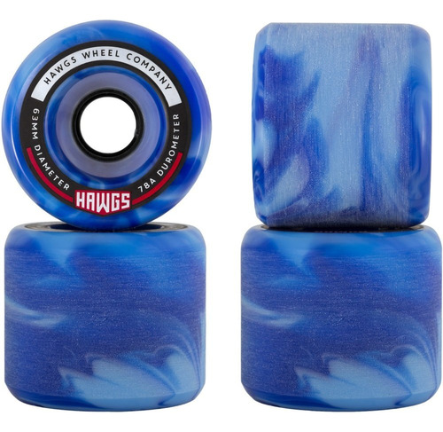 Rueda Para Longboard In Sky Blue Swirl Fatty Fattie