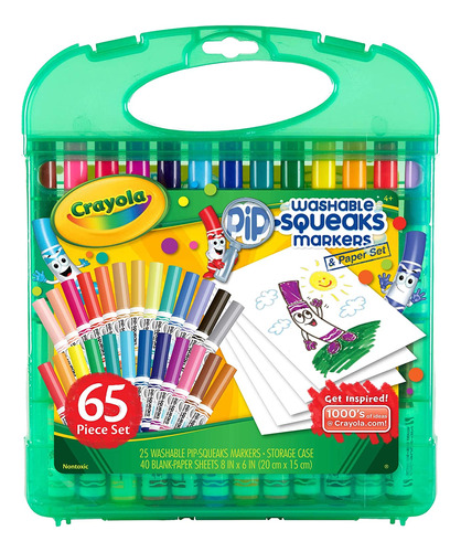 Juego De Rotuladores Lavables Crayola Pip Squeaks, Regalo Pa