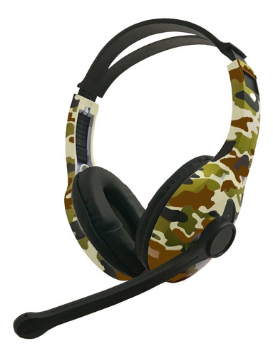 Auricular Gamer Con Microfono Para Ps4 Xbox One Camuflado